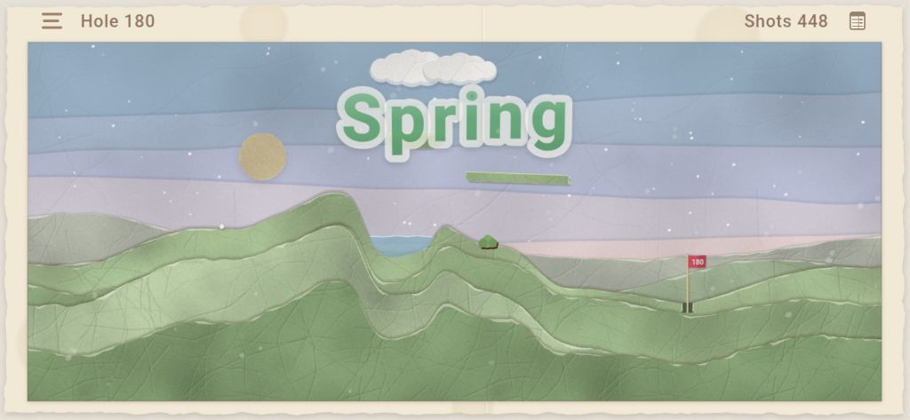 Paper Golf — Spring course